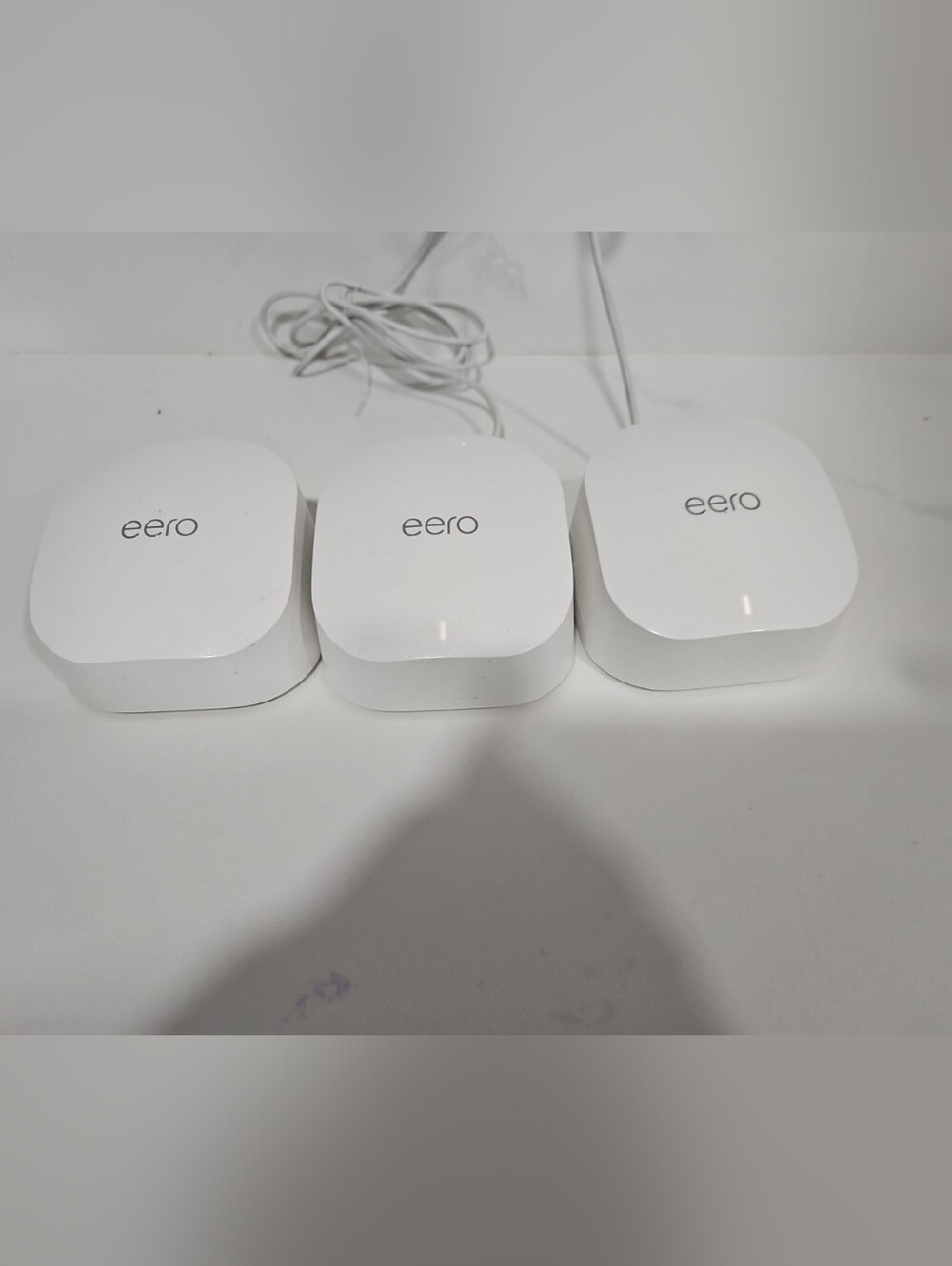 eero 6 Mesh Wi-Fi System 3-Pack (Router & 2 Extenders) White, Ethernet, USB-C